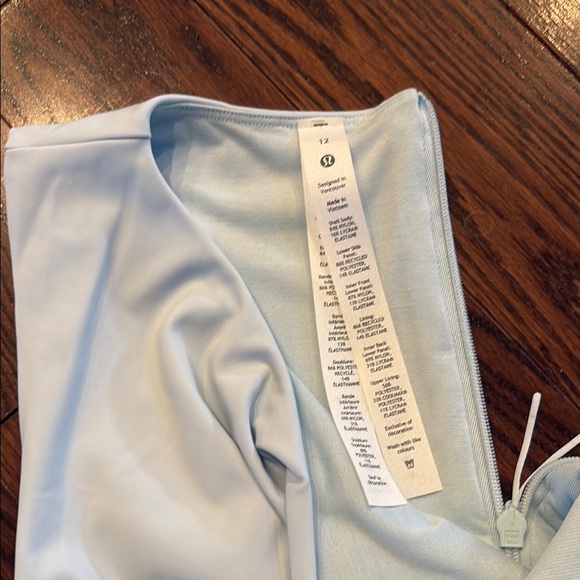 Lululemon Nulux Asymmetrical Tennis Dress Light Blue - Picture 3 of 4
